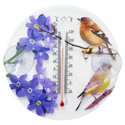 Die moderne Hausfrau Fenster-Thermometer "Frühling"