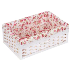 Die moderne Hausfrau Flecht-Kommode „Romantik“ 3 Fächer