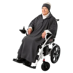 Damen Die moderne Hausfrau Fleece-Rollstuhl-Poncho