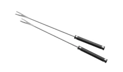 Die moderne Hausfrau Fondueset, Edelstahl - 1 x Fonduetopf, 1 x Spritzschutz, 1 x Rechaud, 1 x Metallplatte, 1 x Fonduebrenner, 6 x Fonduegabel