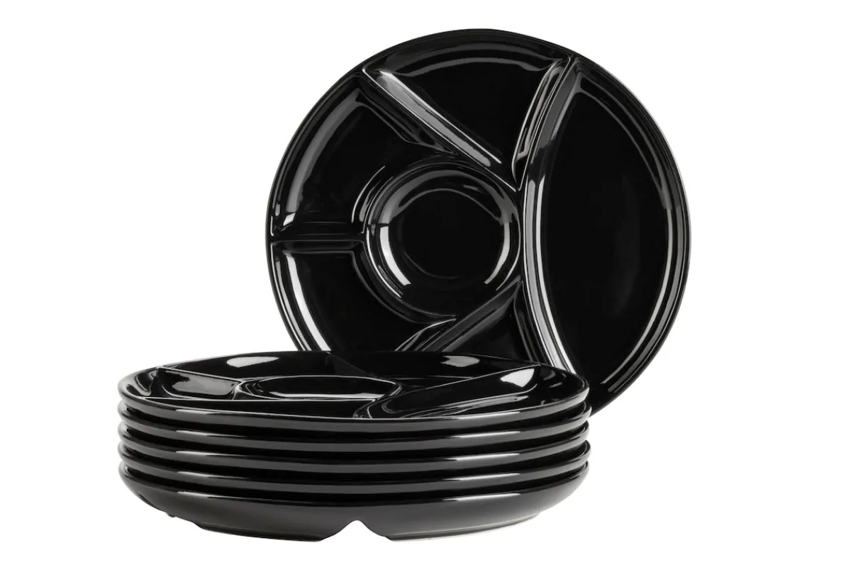 Die moderne Hausfrau Fondueteller Set, Porzellan -