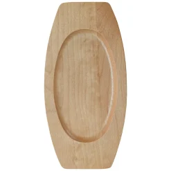 Die moderne Hausfrau Freyersbacher Kleine Gusseisenpfanne Oval 14x9 cm, Emaille Servierpfanne | Mit Brett und Tuch