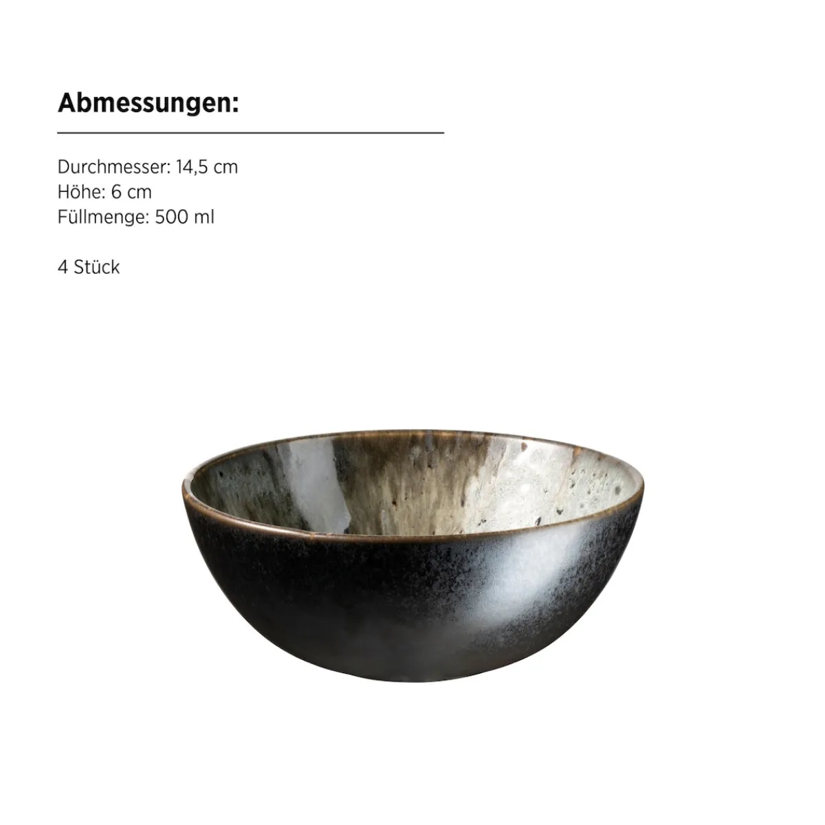 Die moderne Hausfrau Frühstücks Set, Steinzeug Carellia Grau