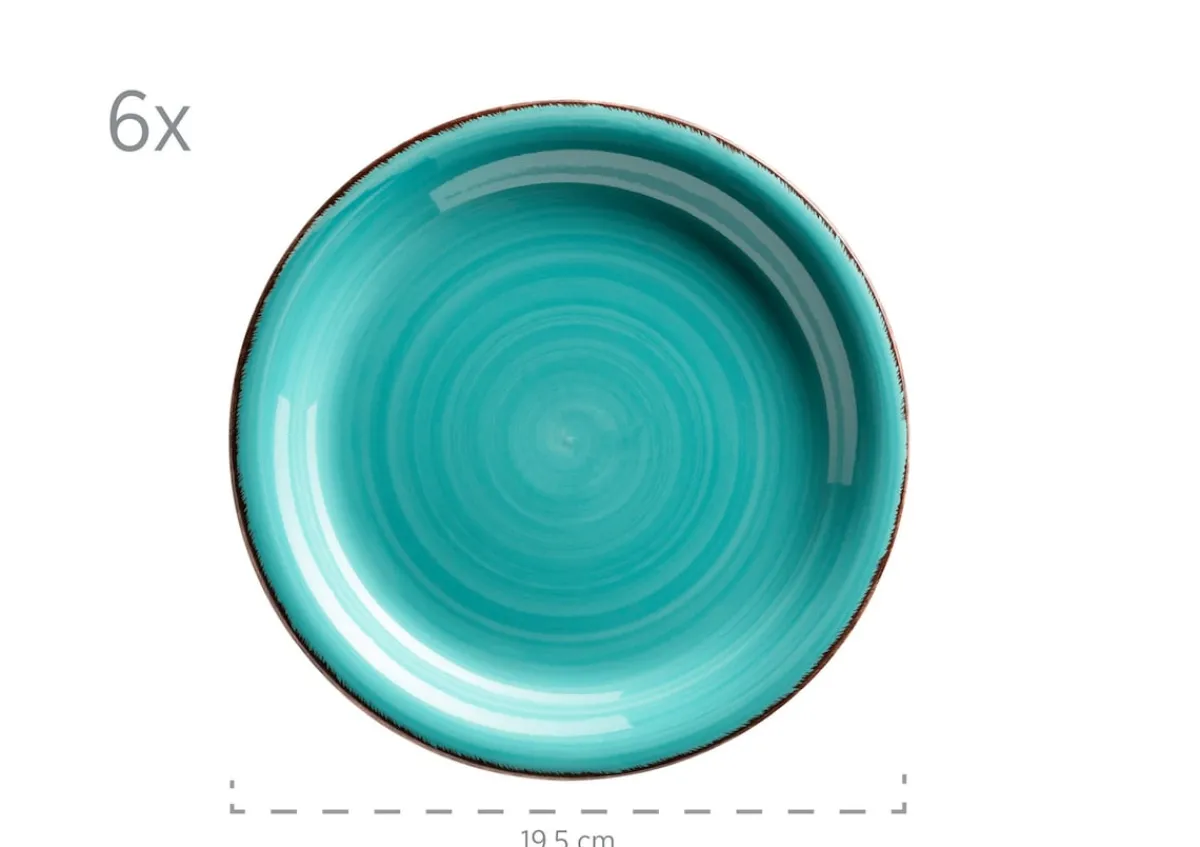 Die moderne Hausfrau Frühstücksgeschirr, Steingut Lumaca Laguna