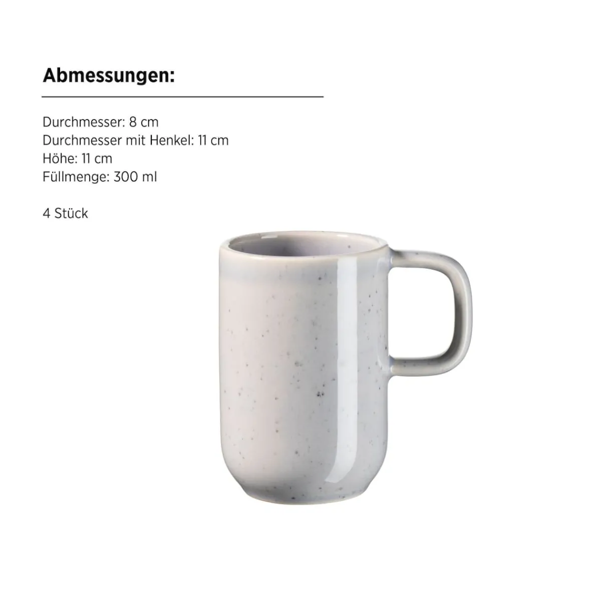 Die moderne Hausfrau Frühstücksset, Steinzeug Candy Flieder