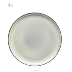 Die moderne Hausfrau Frühstücksset, Steinzeug Livio Grün