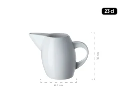 Die moderne Hausfrau Frühstücks-Zubehör, Porzellan LA MUSICA 1 x Zuckerdose, 1 x Gießer, 6 x Eierbecher