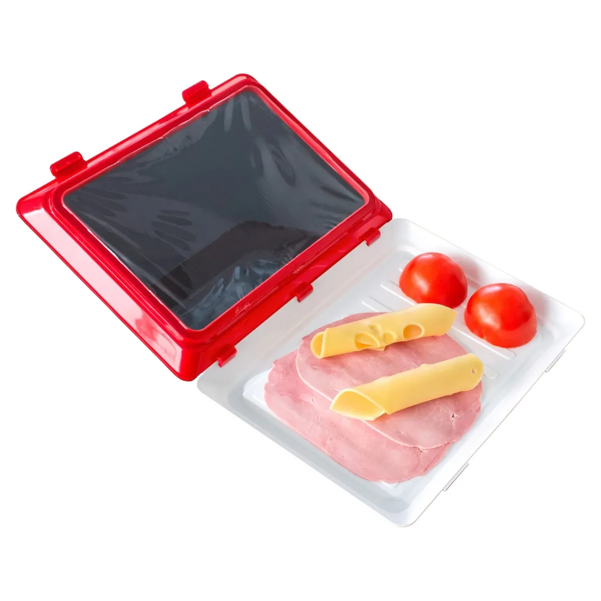 Die moderne Hausfrau Frischhaltesystem "Clever Tray" 30 x 23 x 2 cm, 2 Stück