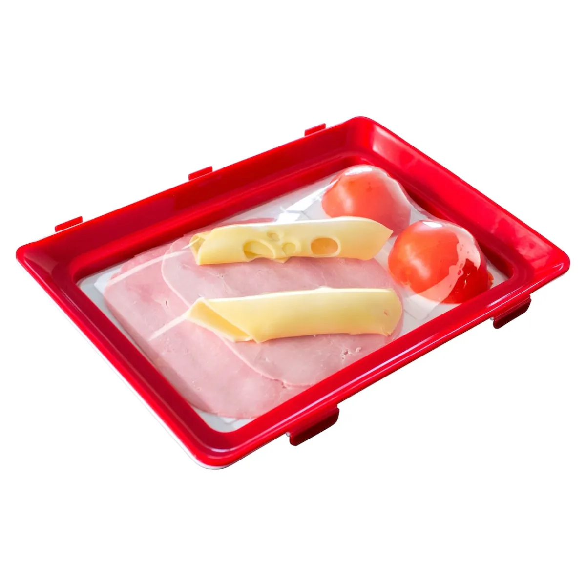 Die moderne Hausfrau Frischhaltesystem "Clever Tray" 30 x 23 x 2 cm, 2 Stück