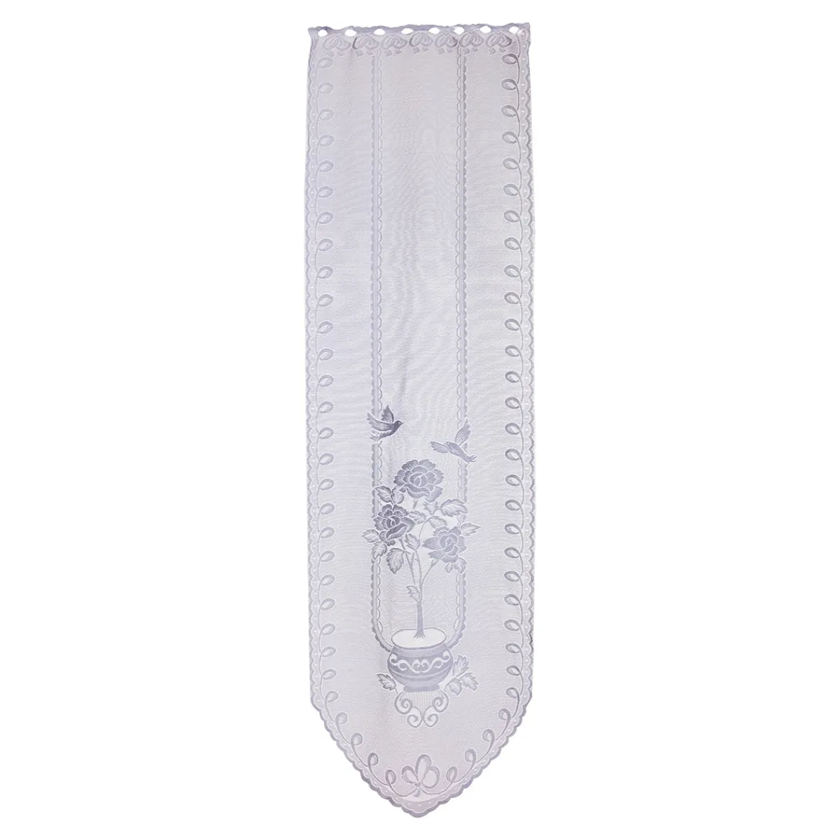 Die moderne Hausfrau Gardine „Rosenbaum“, 2 Stück