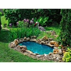 Die moderne Hausfrau ﻿Gartenfigur XXL "Fischreiher"