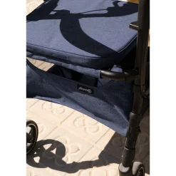 Die moderne Hausfrau Gehhilfe W05 mit Sitztasche, klappbar