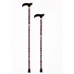 Die moderne Hausfrau Gehstock, faltbar, höhenverstellbar Fleur