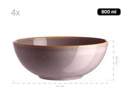 Die moderne Hausfrau Geschirr-Set, Keramik Ossia Sand, Hellblau