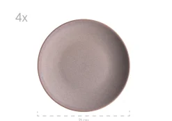 Die moderne Hausfrau Geschirr-Set, Keramik Ossia Sand, Hellblau