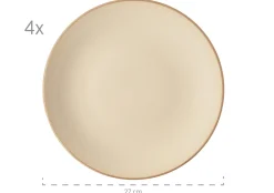 Die moderne Hausfrau Geschirr-Set, Keramik Ossia Sand, Hellblau