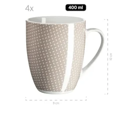 Die moderne Hausfrau Geschirr-Set, Porzellan Kitchen Time II Beige