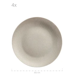 Die moderne Hausfrau Geschirr-Set, Porzellan Kitchen Time II Beige