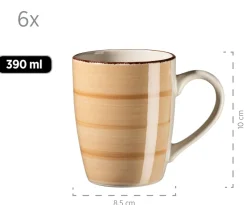 Die moderne Hausfrau Geschirr-Set, Steingut Lumaca Rauchblau