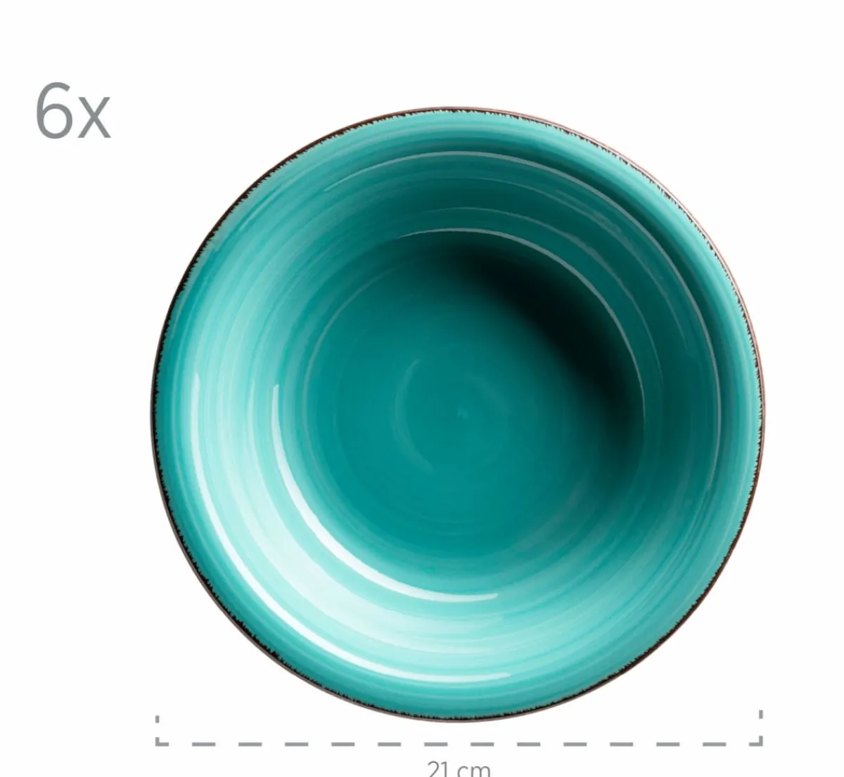Die moderne Hausfrau Geschirr-Set, Steingut Lumaca Laguna