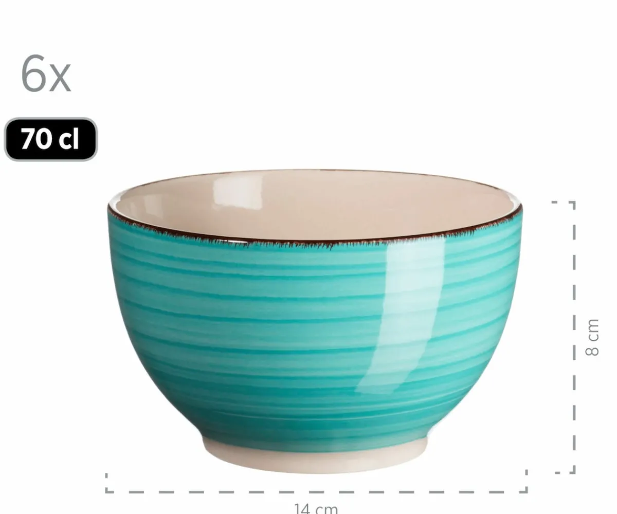 Die moderne Hausfrau Geschirr-Set, Steingut Lumaca Laguna