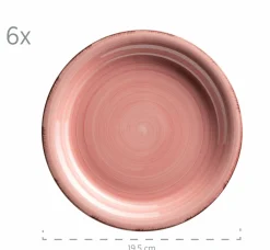 Die moderne Hausfrau Geschirr-Set, Steingut Lumaca Koralle