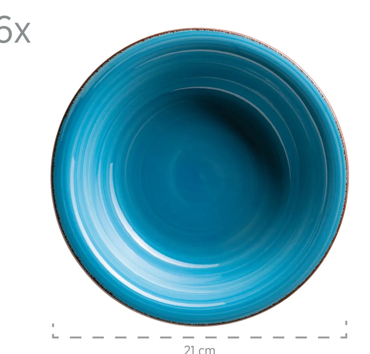 Die moderne Hausfrau Geschirr-Set, Steingut Lumaca Dunkelblau