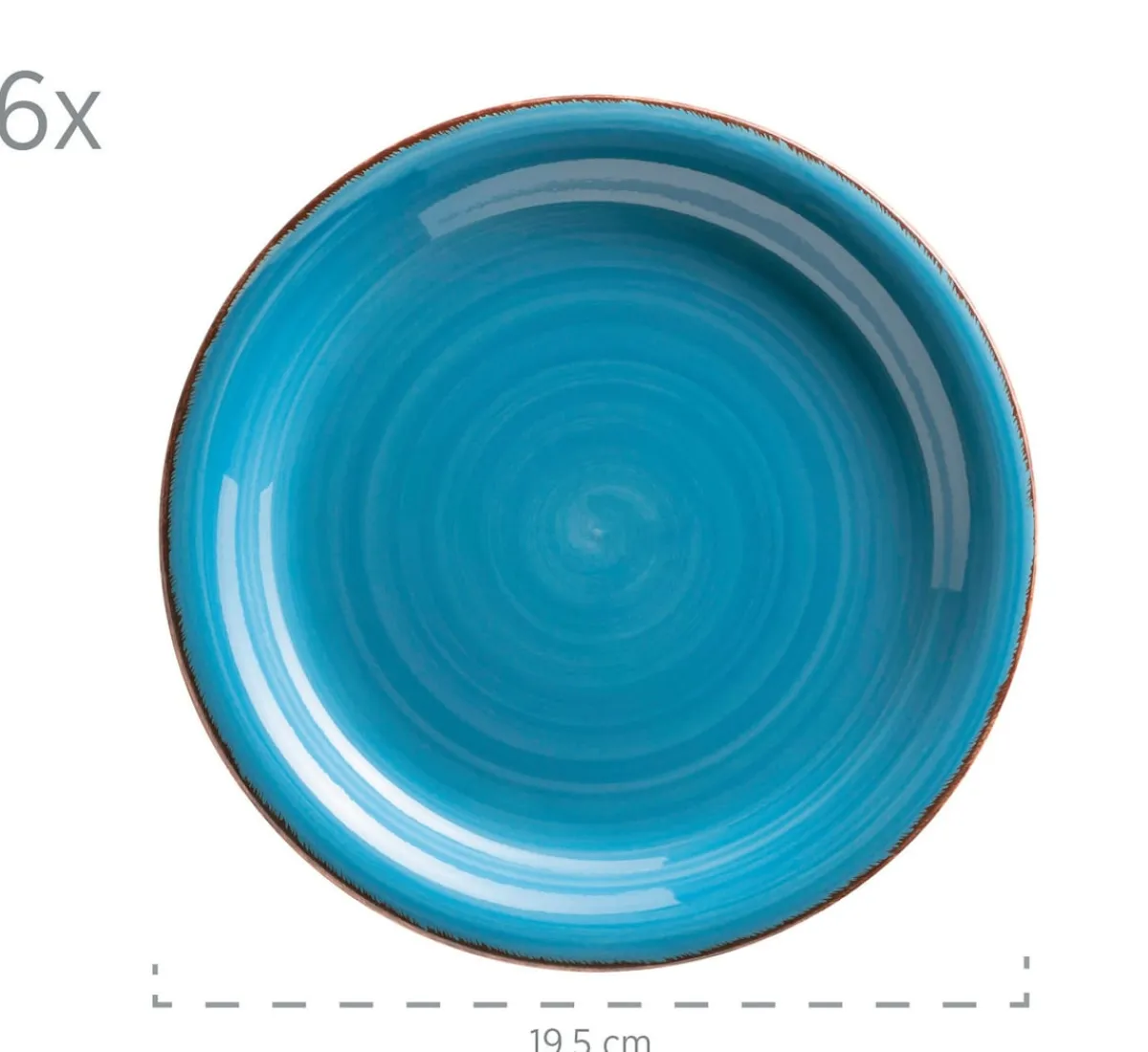 Die moderne Hausfrau Geschirr-Set, Steingut Lumaca Dunkelblau