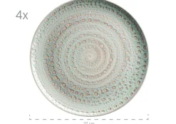 Die moderne Hausfrau Geschirr-Set, Steingut Spicy Market Grün