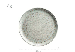 Die moderne Hausfrau Geschirr-Set, Steingut Spicy Market Grün