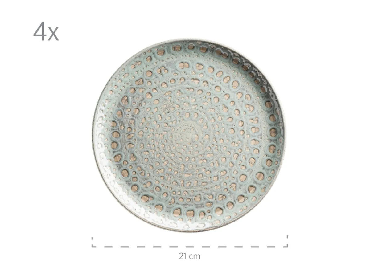 Die moderne Hausfrau Geschirr-Set, Steingut Spicy Market Grün