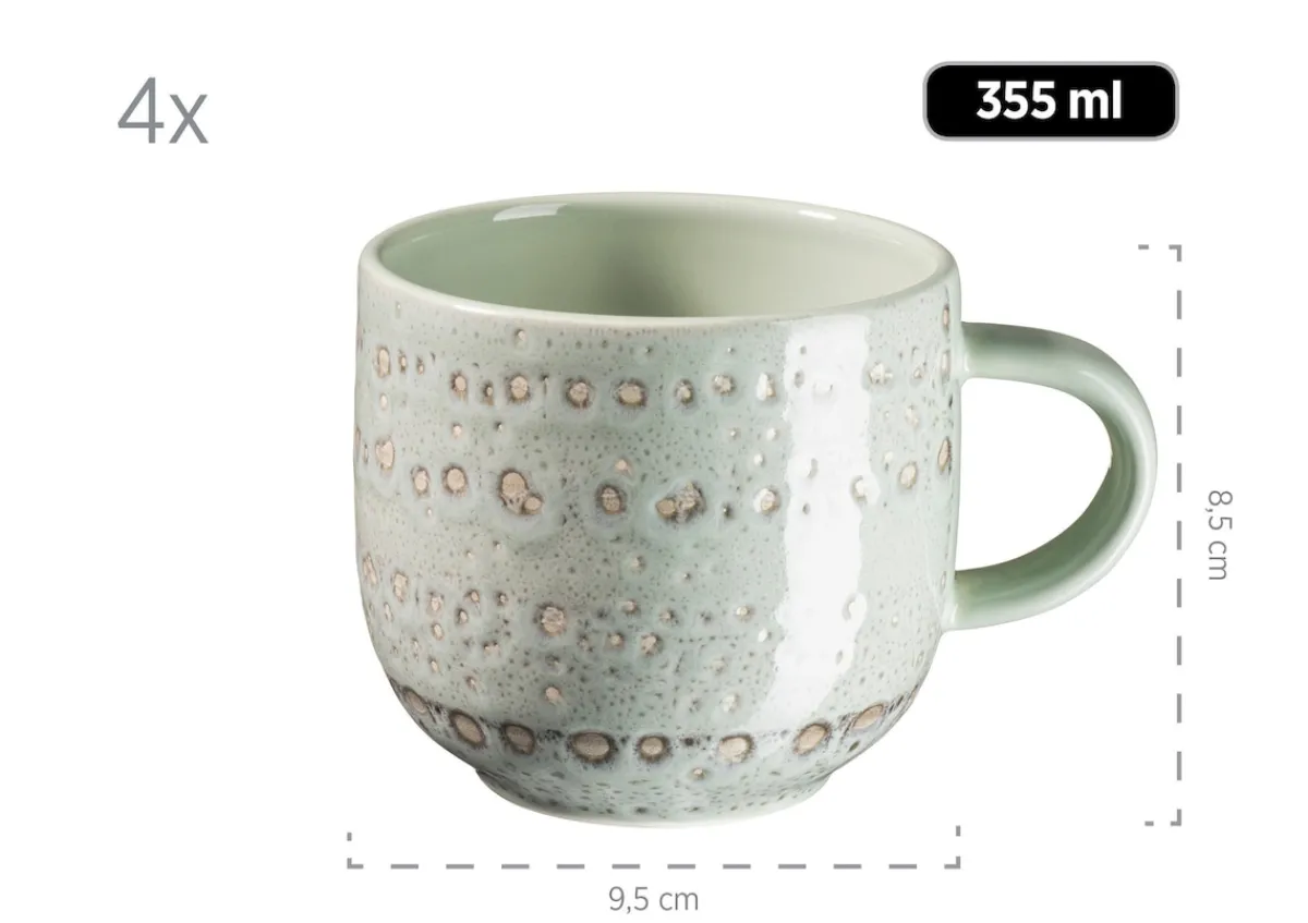 Die moderne Hausfrau Geschirr-Set, Steingut Spicy Market Grün