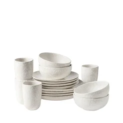 Die moderne Hausfrau Geschirr-Set, Steinzeug Alpenwiese Creme