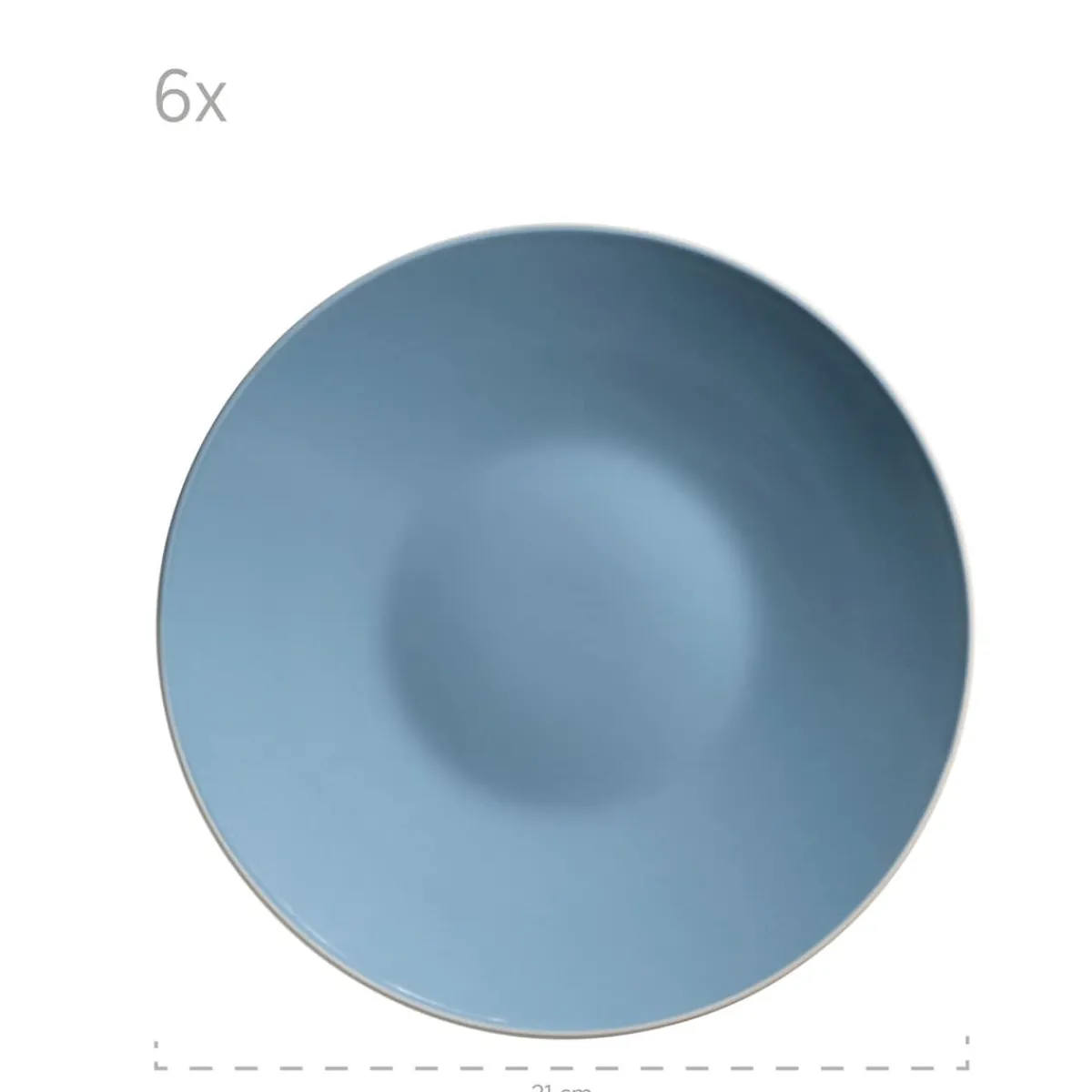 Die moderne Hausfrau Geschirr-Set, Steinzeug Elissa Blau