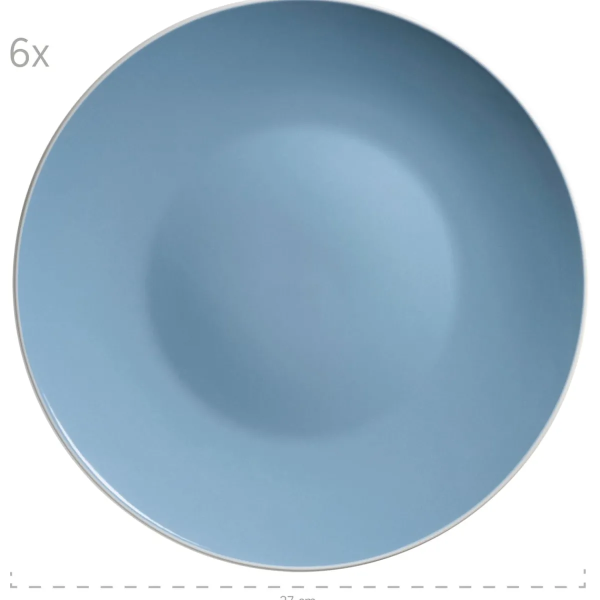 Die moderne Hausfrau Geschirr-Set, Steinzeug Elissa Blau