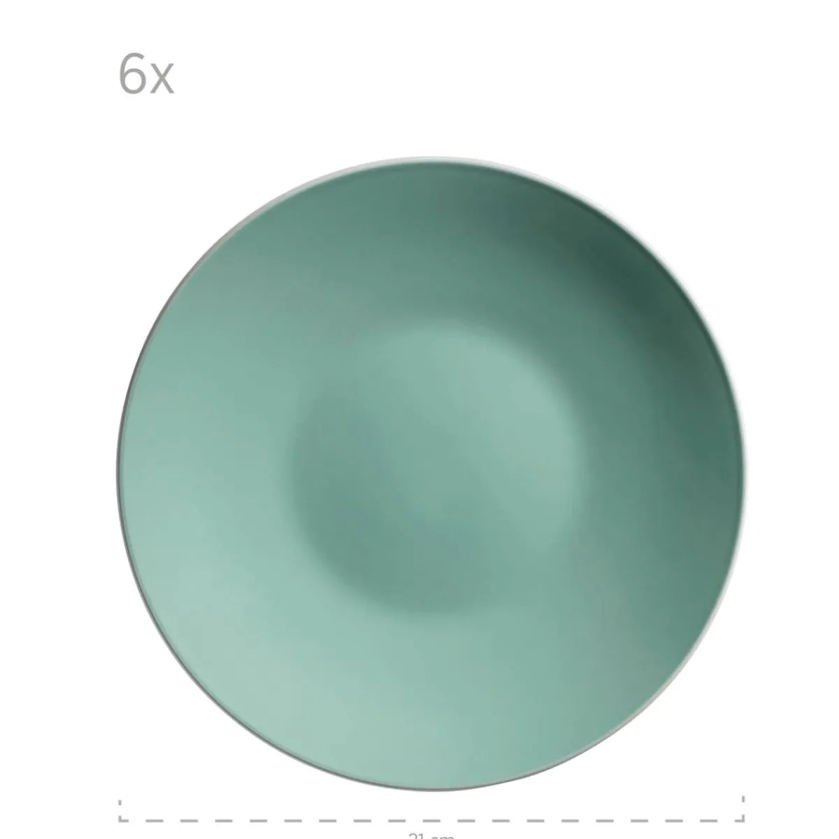 Die moderne Hausfrau Geschirr-Set, Steinzeug Elissa Grün