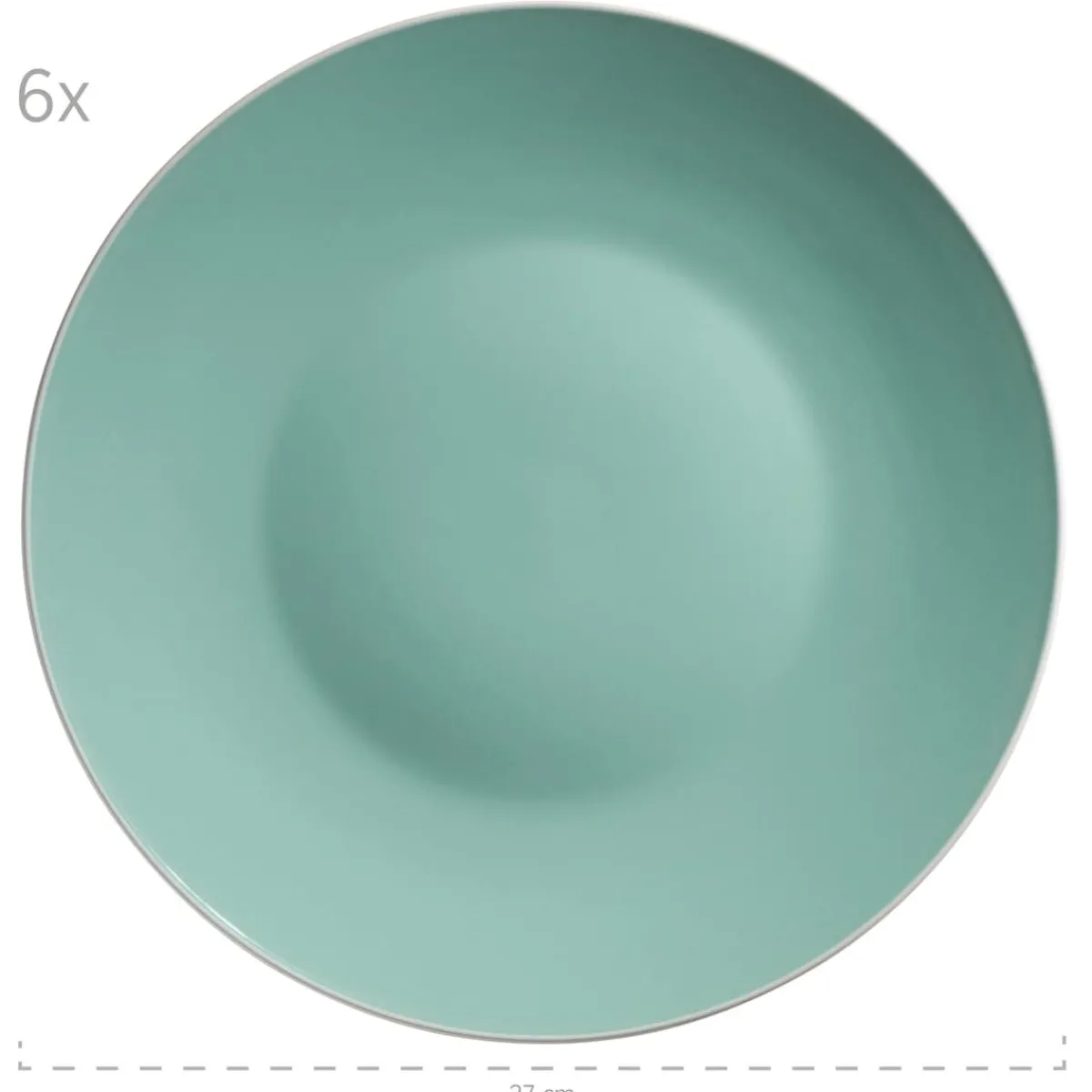 Die moderne Hausfrau Geschirr-Set, Steinzeug Elissa Grün