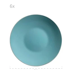 Die moderne Hausfrau Geschirr-Set, Steinzeug Elissa Türkis