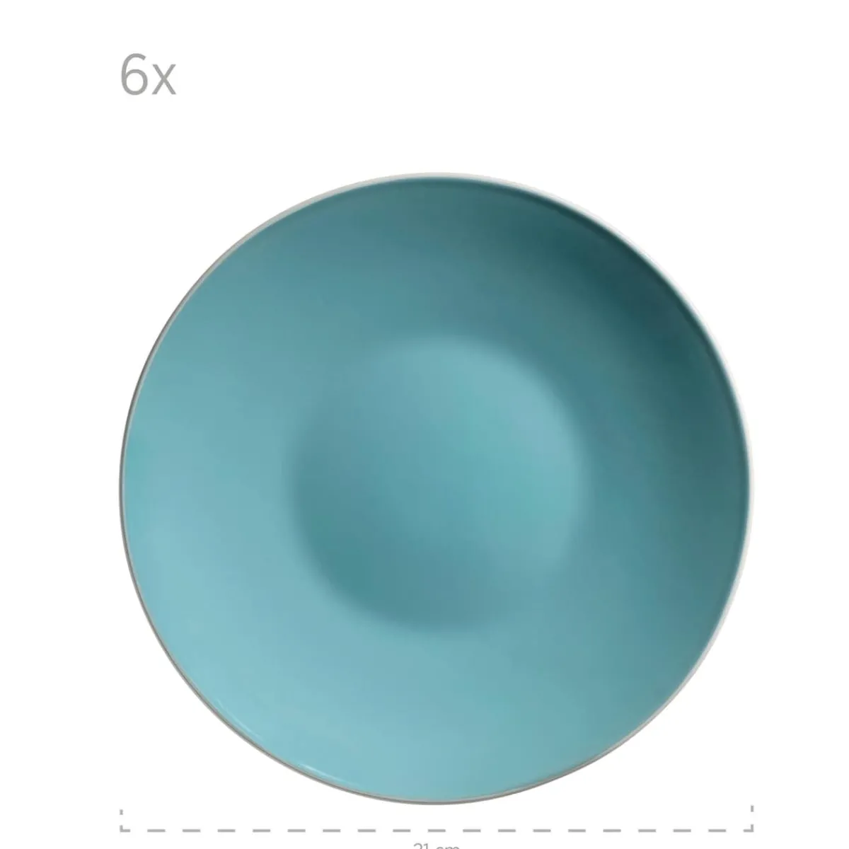 Die moderne Hausfrau Geschirr-Set, Steinzeug Elissa Türkis