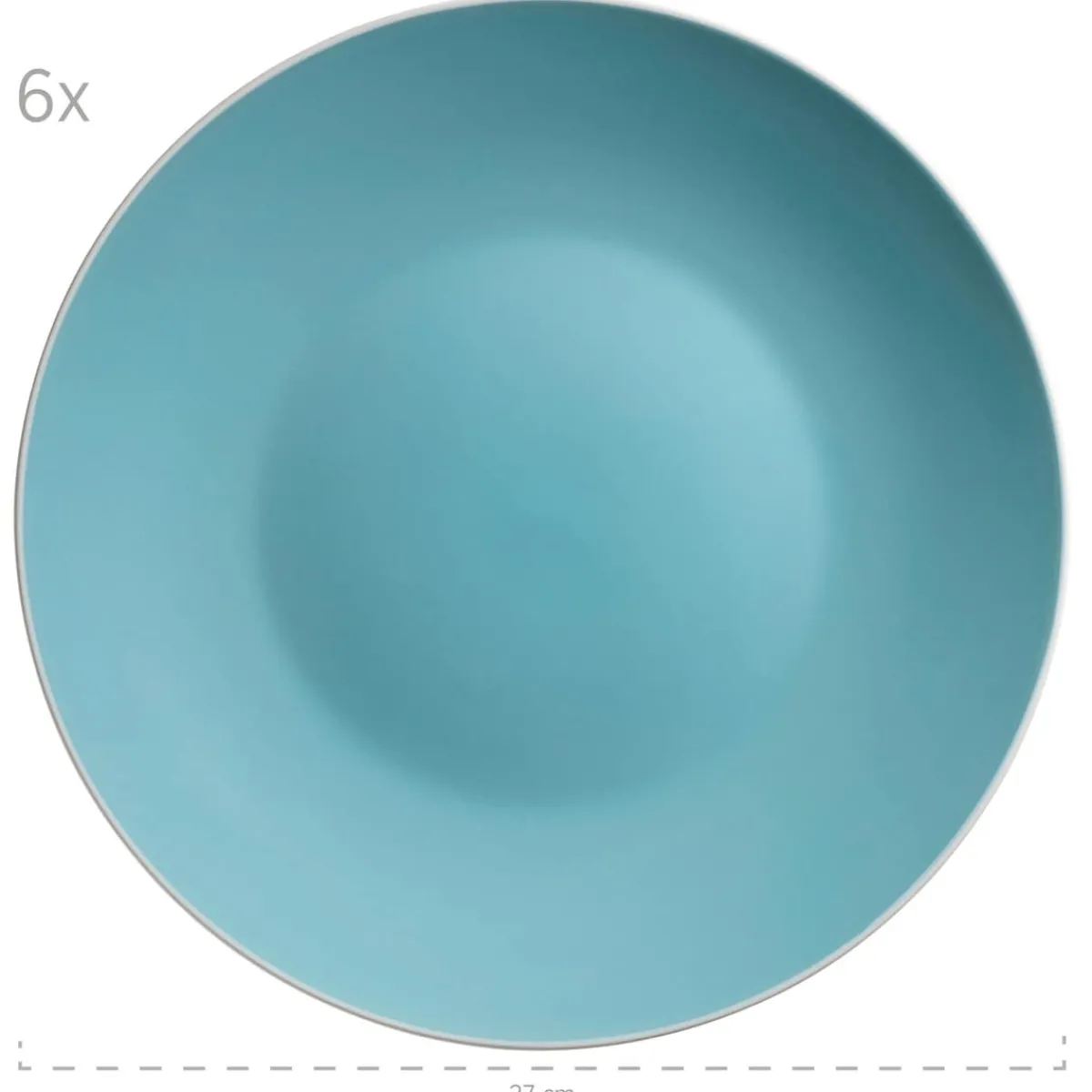 Die moderne Hausfrau Geschirr-Set, Steinzeug Elissa Türkis