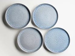 Die moderne Hausfrau Geschirrset, Steinzeug Lunaria Grau