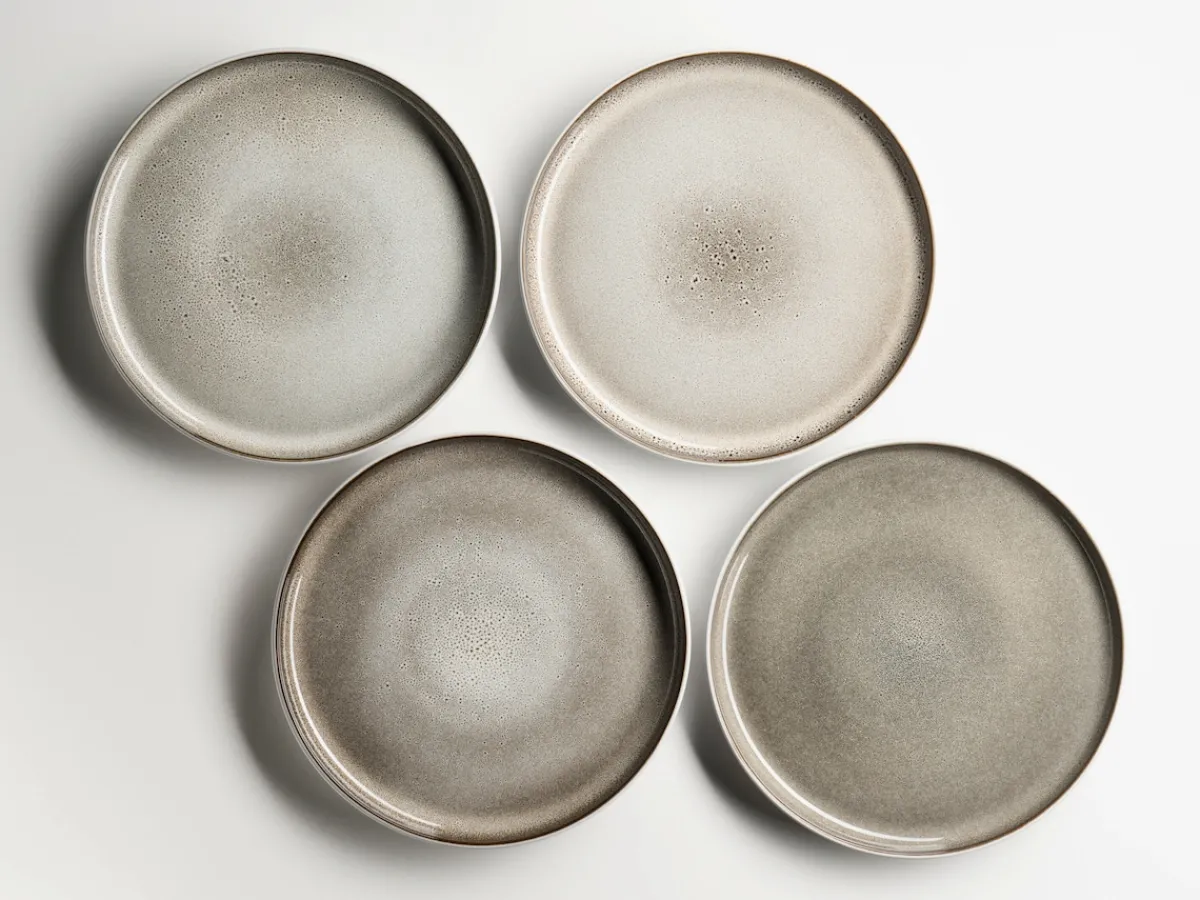 Die moderne Hausfrau Geschirrset, Steinzeug Lunaria Braun