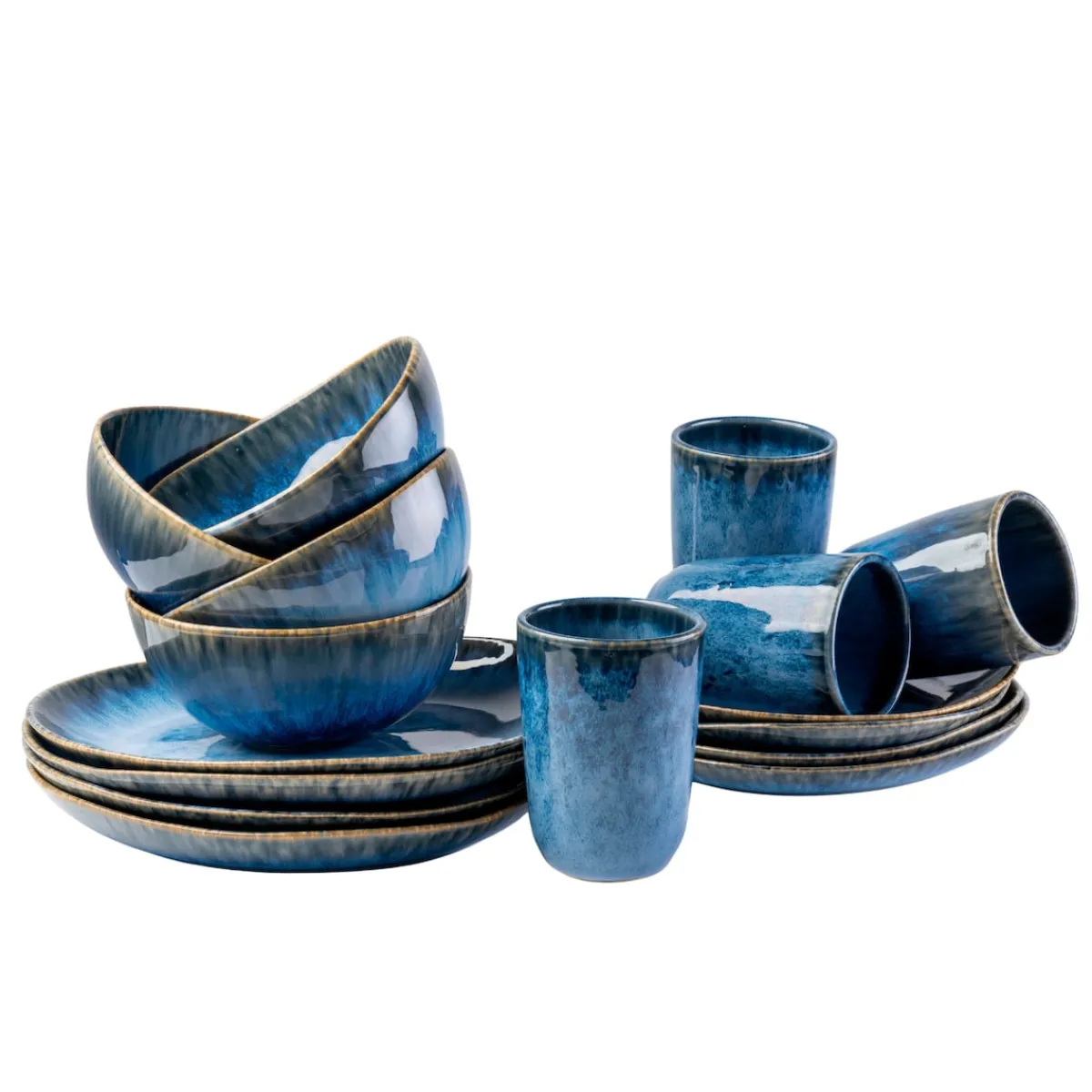 Die moderne Hausfrau Geschirr-Set, Steinzeug Wilde Schlucht