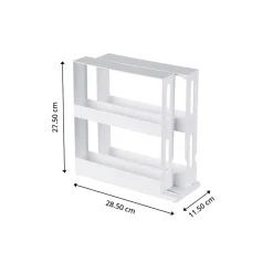 Die moderne Hausfrau Gewürzregal ausziehbar weiß