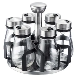 Die moderne Hausfrau Gewürzstreuer mit Rondell "Lissabon", 7-teilig