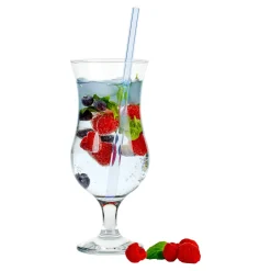 Die moderne Hausfrau Glas-Strohhalme, 6 Stück + gratis Reinigungsbürste