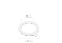 Die moderne Hausfrau Gothika Vorratsglas-Set mit Deckel, Glas 7 x Einmachglas