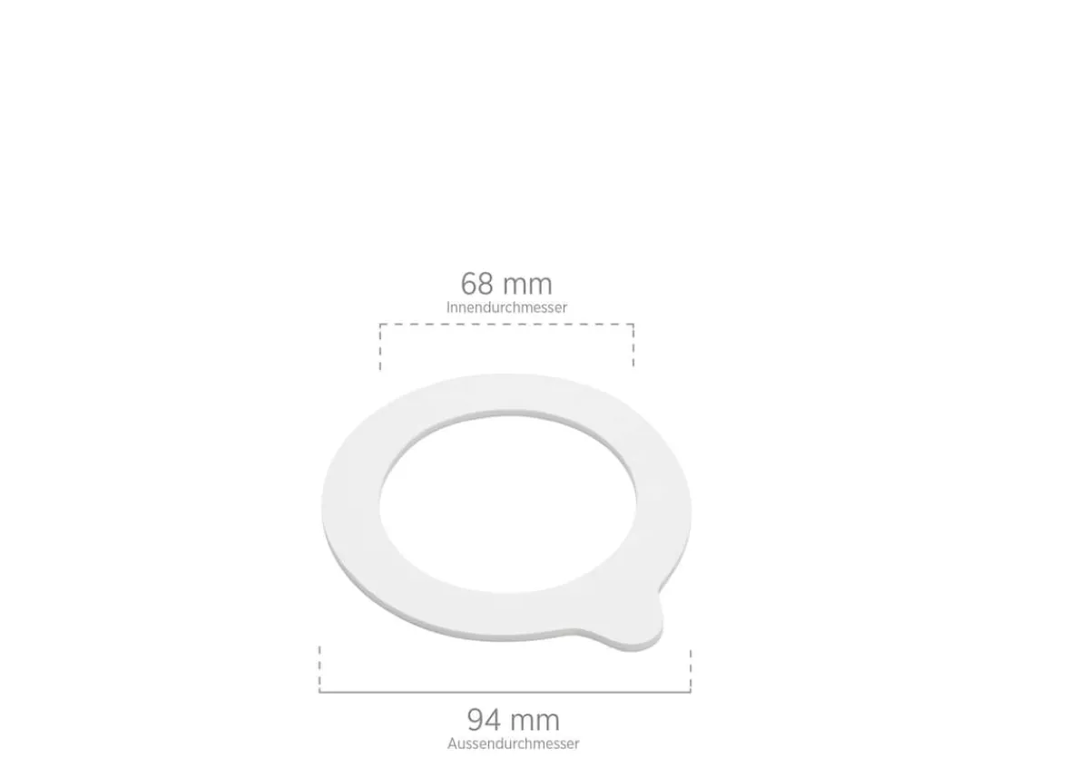 Die moderne Hausfrau Gothika Vorratsglas-Set mit Deckel, Glas 7 x Einmachglas