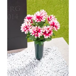 Die moderne Hausfrau Grabstrauß "Dahlien"