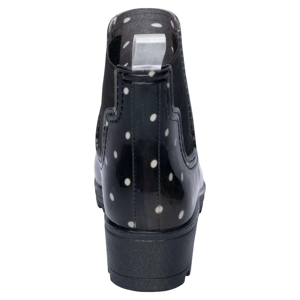 Damen Die moderne Hausfrau Gummistiefelette „Punkte“ 2 in 1